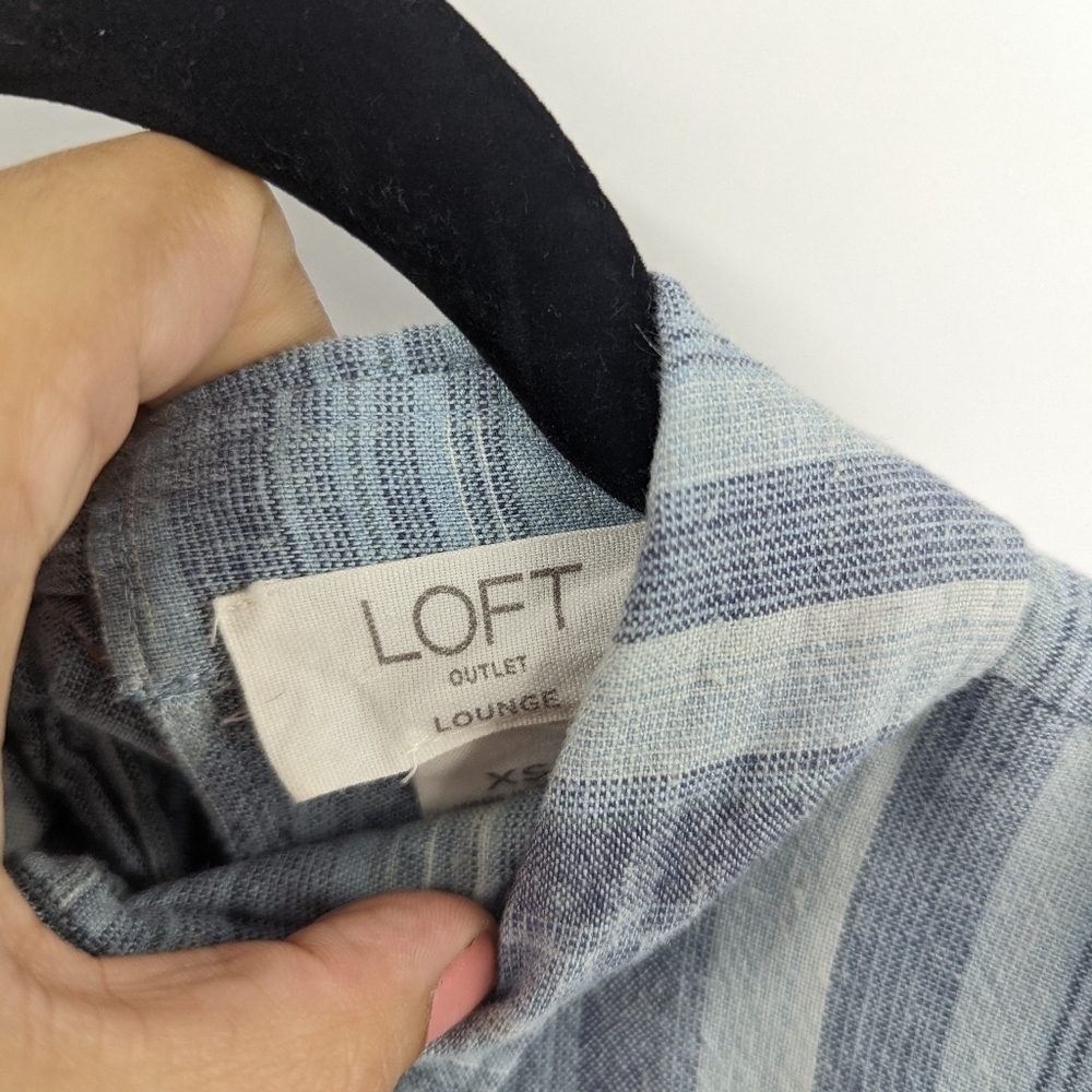 LOFT Outlet Lounge Roll Tab Sleeve Dress - Picture 5 of 8